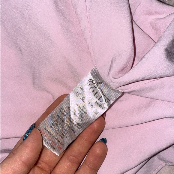 Oh Polly Light Pink Midi Dress - Picture 5 of 5